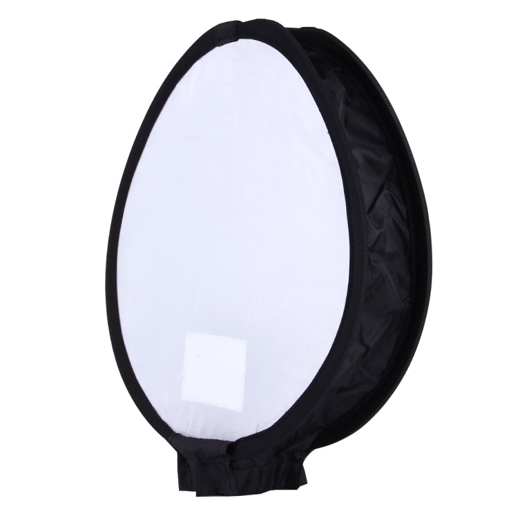30cm Universal Round Style Flash Folding Soft Box, Without Flash Light Holder(Black + White), 30cm Round Style