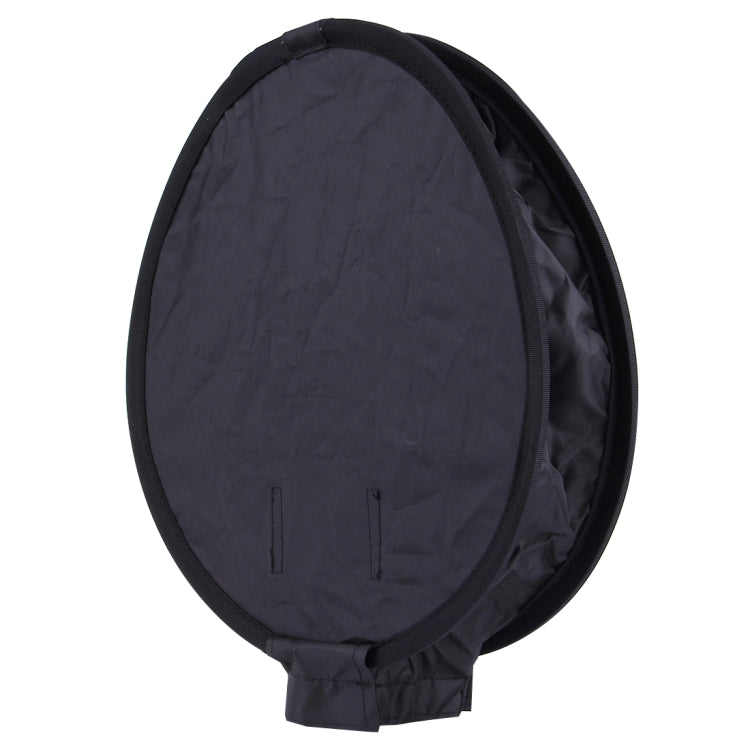 30cm Universal Round Style Flash Folding Soft Box, Without Flash Light Holder(Black + White), 30cm Round Style