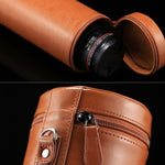 Extra Large Lens Case Zippered PU Leather Pouch Box for DSLR Camera Lens, Size: 24.5*10.5*10.5cm, 24.5 x 10.5cm (Brown), 24.5 x 10.5cm (Coffee), 24.5 x 10.5cm (Black)