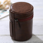 Medium Lens Case Zippered PU Leather Pouch Box for DSLR Camera Lens, Size: 13x9x9cm, 13 x 9cm (Brown), 13 x 9cm (Coffee), 13 x 9cm (Black)
