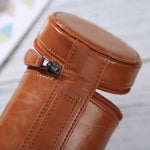 Medium Lens Case Zippered PU Leather Pouch Box for DSLR Camera Lens, Size: 13x9x9cm, 13 x 9cm (Brown), 13 x 9cm (Coffee), 13 x 9cm (Black)