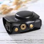 Full Body Camera PU Leather Case Bag with Strap for Canon PowerShot SX730 HS / SX720 HS, For SX730 HS