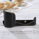 1/4 inch Thread PU Leather Camera Half Case Base for Sony ILCE-5100 / A5100, For Sony A5100