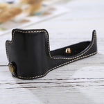 1/4 inch Thread PU Leather Camera Half Case Base for Sony ILCE-5100 / A5100, For Sony A5100