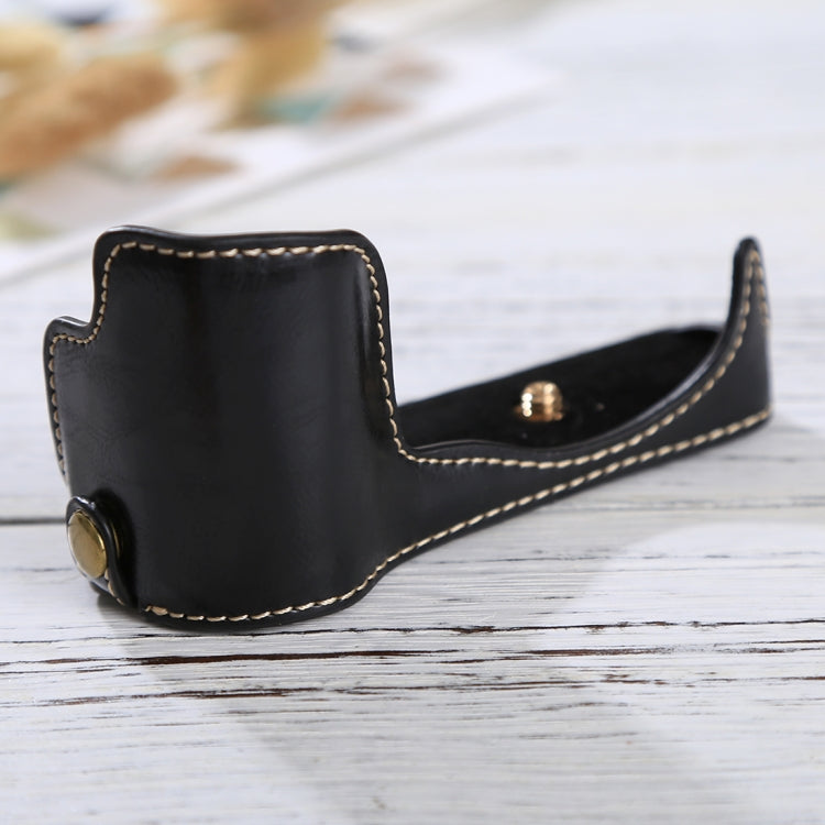 1/4 inch Thread PU Leather Camera Half Case Base for Sony ILCE-5100 / A5100, For Sony A5100