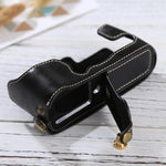 1/4 inch Thread PU Leather Camera Half Case Base for FUJIFILM X-E3, For FUJIFILM X-E3, For FUJIFILM XE3