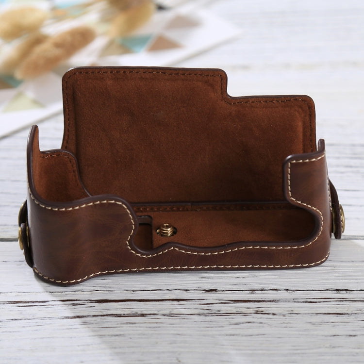 1/4 inch Thread PU Leather Camera Half Case Base for FUJIFILM X-E3, For FUJIFILM X-E3, For FUJIFILM XE3