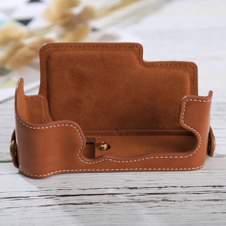 1/4 inch Thread PU Leather Camera Half Case Base for FUJIFILM X-E3, For FUJIFILM X-E3, For FUJIFILM XE3