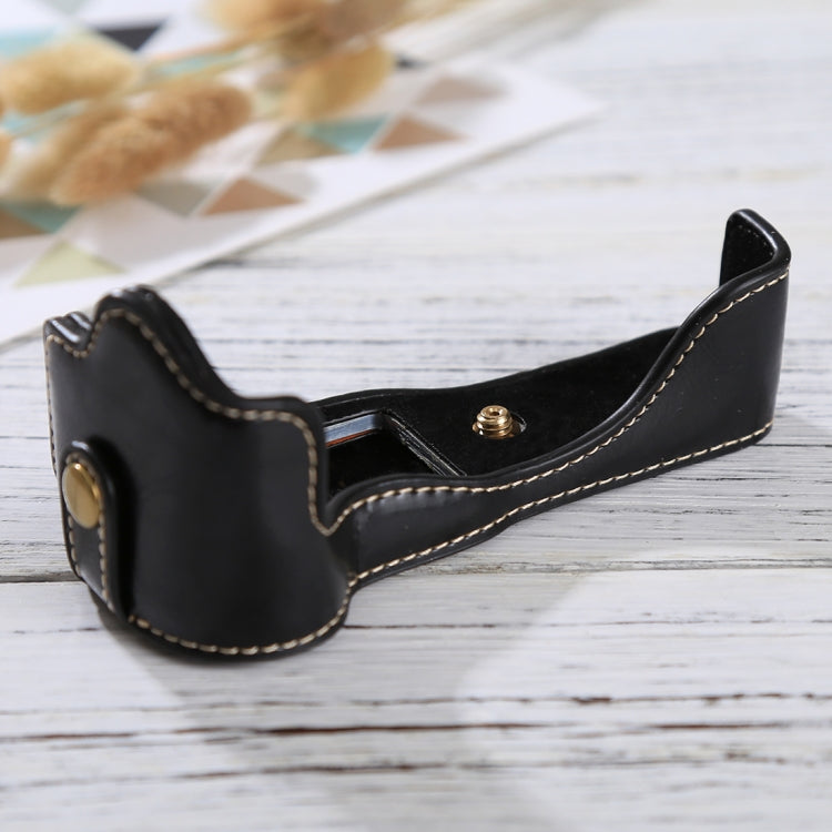 1/4 inch Thread PU Leather Camera Half Case Base for Canon EOS M3, For Canon M3