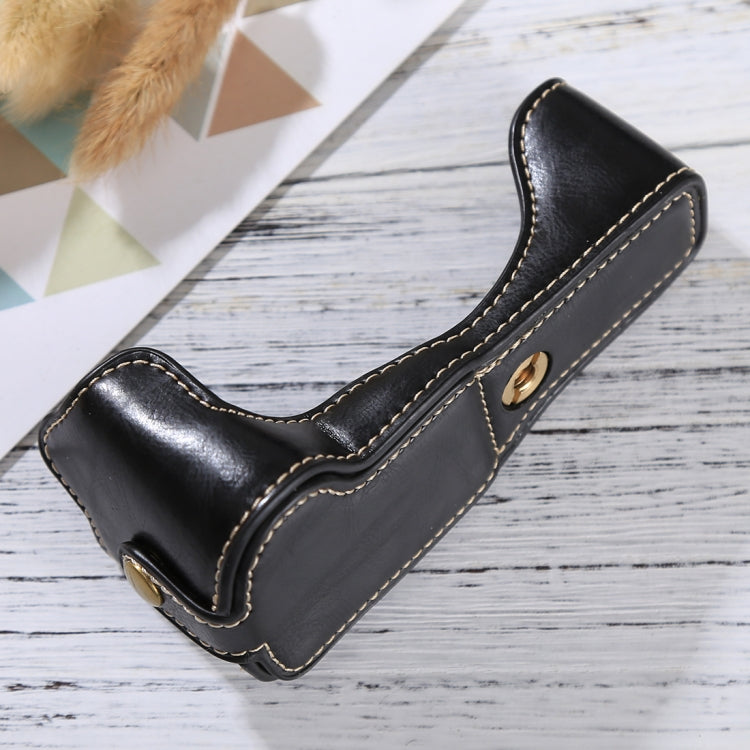 1/4 inch Thread PU Leather Camera Half Case Base for Canon EOS M3, For Canon M3