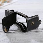 1/4 inch Thread PU Leather Camera Half Case Base for Canon EOS M3, For Canon M3