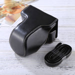 Full Body Camera PU Leather Case Bag with Strap for FUJIFILM X-A3 / X-A2/ X-M1 / X-A10 (16-50mm / 18-55mm / XF 35mm Lens), For FUJI X-A3