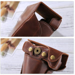 Full Body Camera PU Leather Case Bag with Strap for Canon EOS M6 (18-150mm Lens), For EOS M6 (18-150mm), For EOS M6(18-150mm)