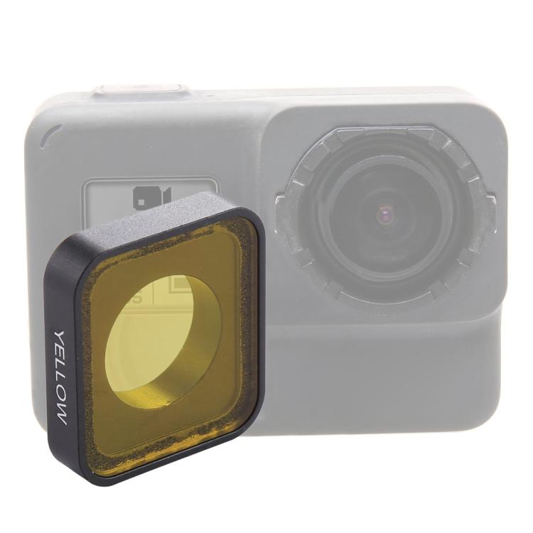 Snap-on Color Lens Filter for GoPro HERO6 /5, Yellow Color, Red Color