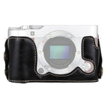 1/4 inch Thread PU Leather Camera Half Case Base for FUJIFILM X-A3 / X-A10, For FUJIFILM XA3