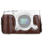 1/4 inch Thread PU Leather Camera Half Case Base for FUJIFILM X-A3 / X-A10, For FUJIFILM XA3