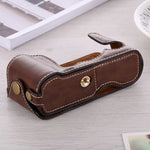 1/4 inch Thread PU Leather Camera Half Case Base for FUJIFILM X-A3 / X-A10, For FUJIFILM XA3