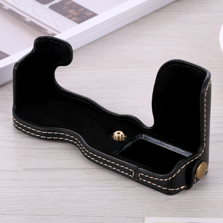 1/4 inch Thread PU Leather Camera Half Case Base for FUJIFILM X-A5 / X-A20, For FUJIFILM XA5