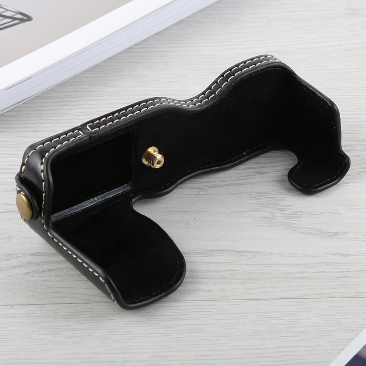 1/4 inch Thread PU Leather Camera Half Case Base for FUJIFILM X-A5 / X-A20, For FUJIFILM XA5