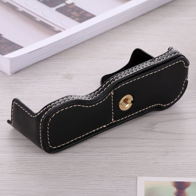 1/4 inch Thread PU Leather Camera Half Case Base for FUJIFILM X-A5 / X-A20, For FUJIFILM XA5