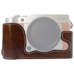 1/4 inch Thread PU Leather Camera Half Case Base for FUJIFILM X-A5 / X-A20, For FUJIFILM XA5