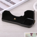 1/4 inch Thread PU Leather Camera Half Case Base for Sony ILCE-A9 / A9 / A7RIII, For Sony A9