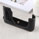 1/4 inch Thread PU Leather Camera Half Case Base for Leica DLUX TYP 109, For Leica D109, For Leica D901