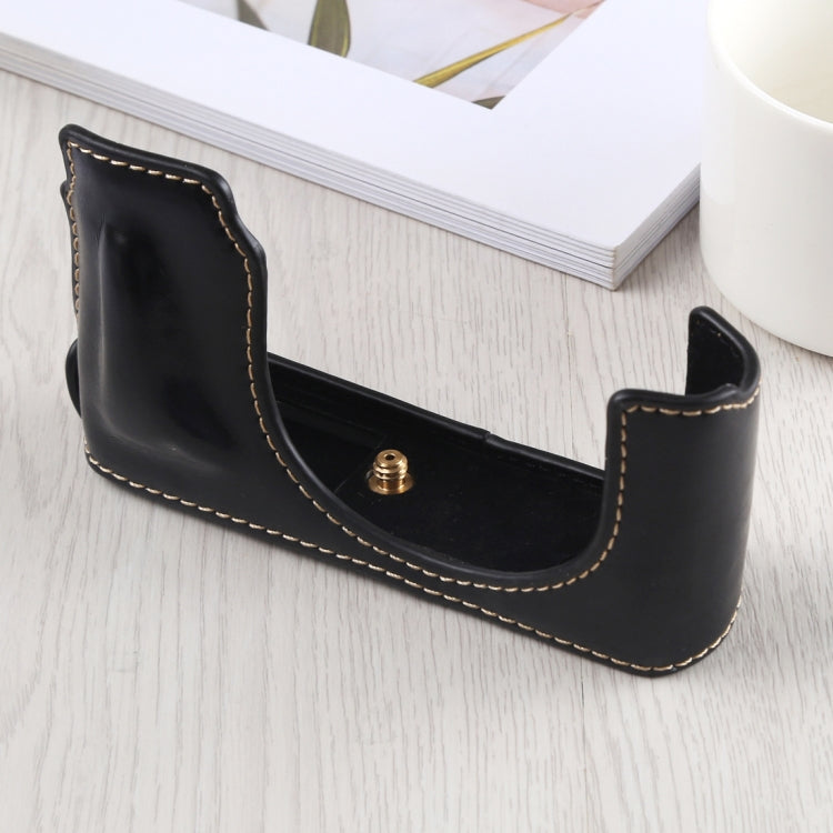 1/4 inch Thread PU Leather Camera Half Case Base for Leica DLUX TYP 109, For Leica D109, For Leica D901