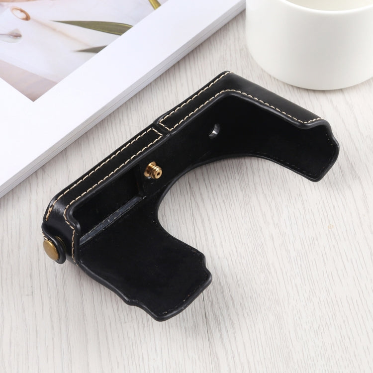 1/4 inch Thread PU Leather Camera Half Case Base for Leica DLUX TYP 109, For Leica D109, For Leica D901