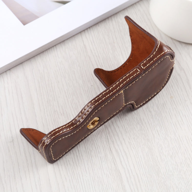 1/4 inch Thread PU Leather Camera Half Case Base for Sony A6400 / ILCE-A6400, For Sony A6400