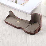 1/4 inch Thread PU Leather Camera Half Case Base for Canon EOS R, For Canon R