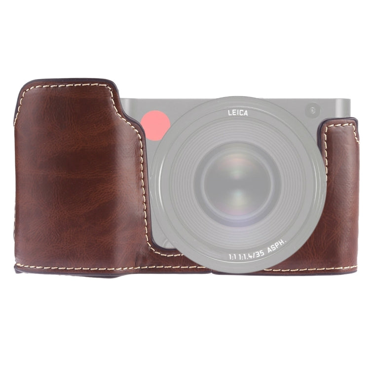 1/4 inch Thread PU Leather Camera Half Case Base for Leica TL (Typ 701), For Leica T701