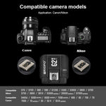 TRIOPO G2 Wireless Flash Trigger 2.4G Receiving / Transmitting Dual Purpose TTL High-speed Trigger for Canon Camera, G2 For Canon Camera
