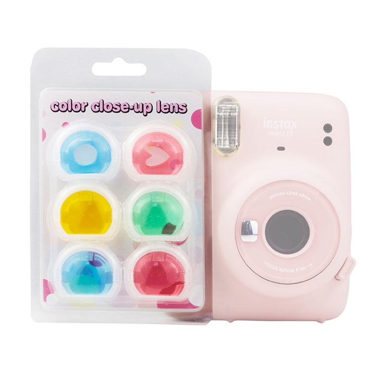 6 PCS / Set Jelly Six Colors Camera Filter for Fujifilm Instax mini 11, 6-in-1 For Fujifilm Instax mini 11