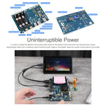 لوحة قاعدة UPS PoE من Waveshare لراسبيري باي CM4، إيثرنت جيجابت، منفذي HDMI، أربعة منافذ USB2.0، لوحة قاعدة UPS PoE