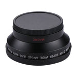 عدسة زاوية واسعة فائقة 62mm 0.43X مع عدسة ماكرو، 62mm