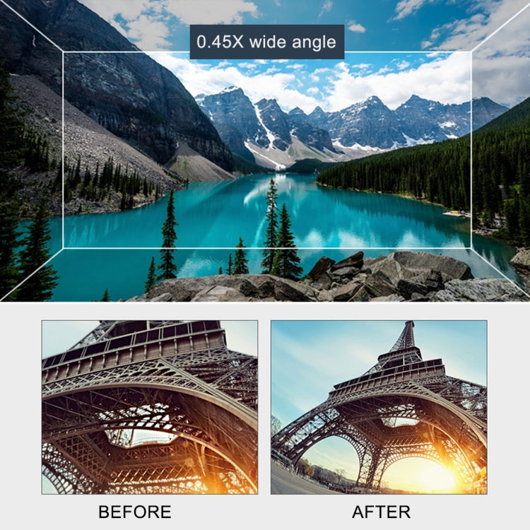 62mm 0.45X Super Wide Angle Lens with Macro Lens, 62mm