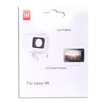 Ultra Clear LCD Screen Protector + Housing Glass Lens Protector Film for Xiaomi Xiaoyi II 4K Camera