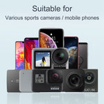 RUIGPRO One-piece Handheld Tripod Selfie Stick Telescopic Monopod Mount for GoPro, Insta360, DJI and Other Action Cameras, Black)