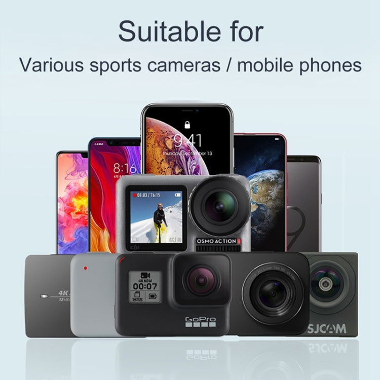 RUIGPRO One-piece Handheld Tripod Selfie Stick Telescopic Monopod Mount for GoPro, Insta360, DJI and Other Action Cameras, Black)