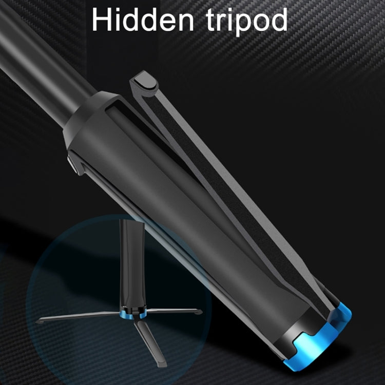 RUIGPRO One-piece Handheld Tripod Selfie Stick Telescopic Monopod Mount for GoPro, Insta360, DJI and Other Action Cameras, Black)