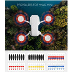 8PCS/Set Sunnylife 4726F-CS Low Noise Quick-release Wing Propellers Drone Accessories for DJI Mavic Mini, 4726F-CS (Blue), 4726F-CS (Red), 4726F-CS (Yellow)