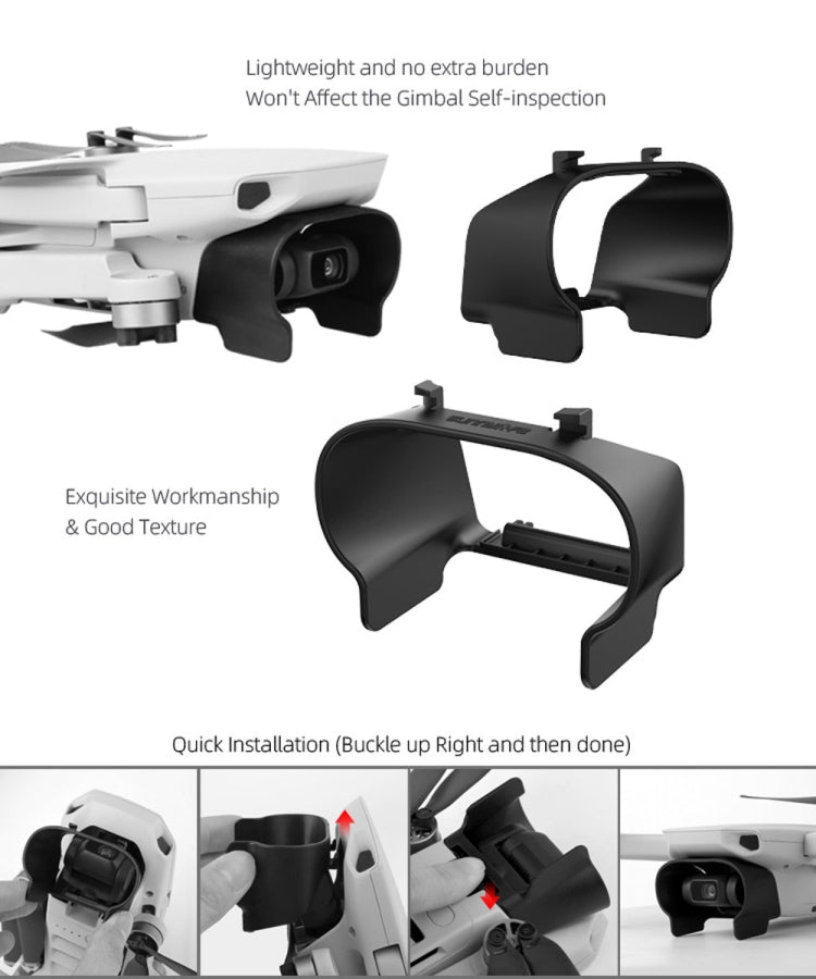 Sunnylife MM-Q9264 Camera Lens Sunshade Anti-glare Hood for DJI Mavic mini / Mini 4K / DJI Mini 2 SE, For DJI Mavic mini