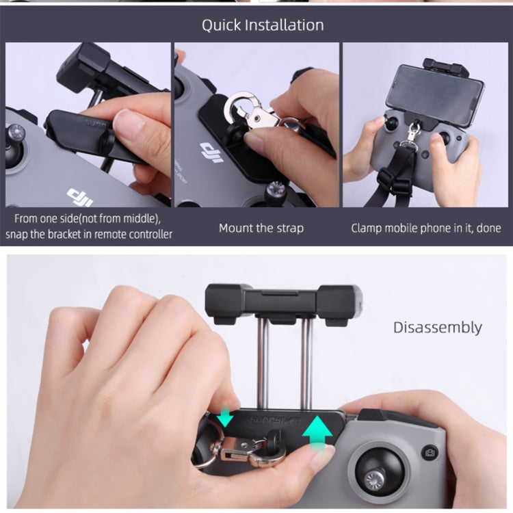 Sunnylife AIR2-Q9294 Remote Control Hanging Buckle Bracket Lanyard for DJI Mavic Air 2