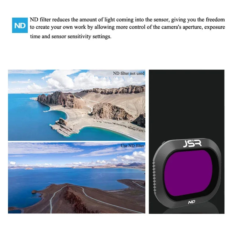 فلتر عدسة ND8 لطائرة JSR بدون طيار لـ DJI MAVIC 2 Pro، فلتر ND8