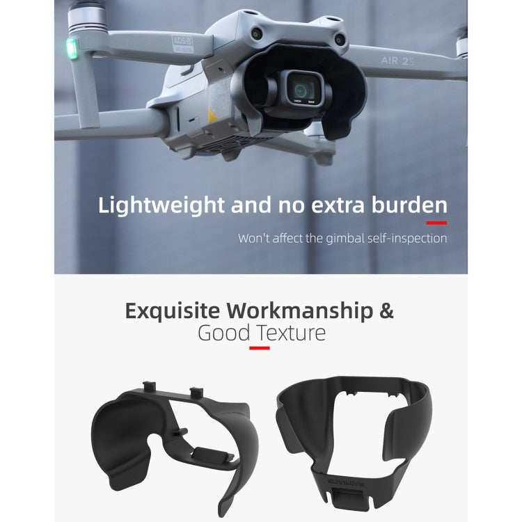 Sunnylife A2S-Q9350 Camera Lens Sunshade Anti-glare Hood for DJI Air 2S / Mavic Air 2, For DJI Air 2S