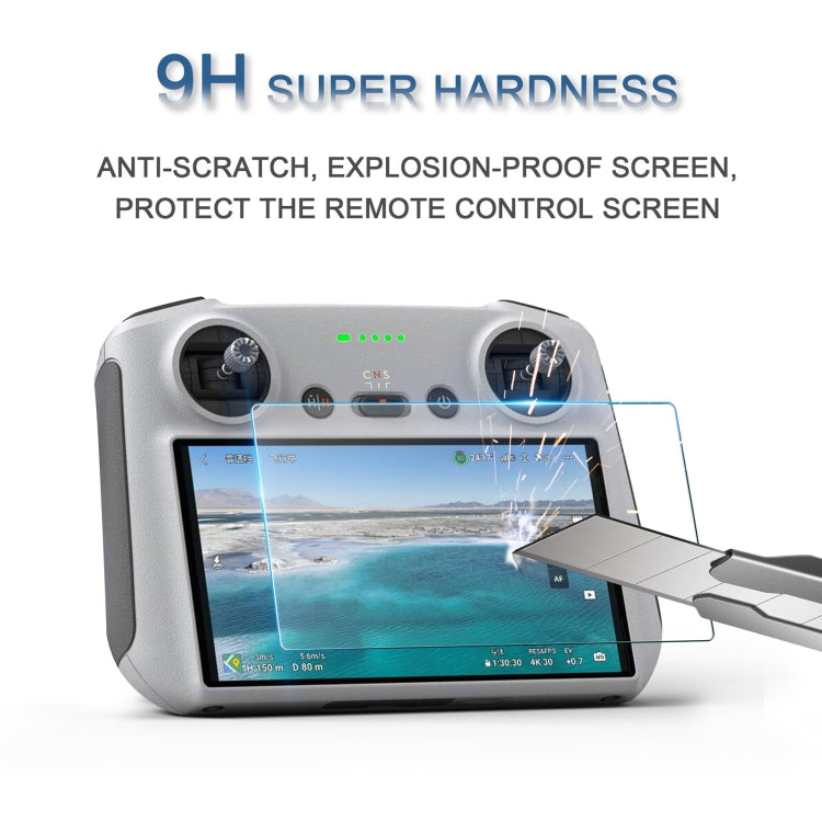 STARTRC 2 PCS 9H 2.5D Tempered Glass Film for DJI Mini 3 Pro Remote Control / RC / RC 2, For DJI Mini 3 Pro Remote Control