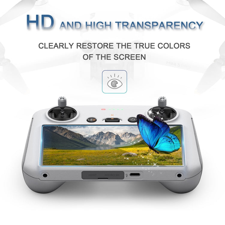 STARTRC 2 PCS 9H 2.5D Tempered Glass Film for DJI Mini 3 Pro Remote Control / RC / RC 2, For DJI Mini 3 Pro Remote Control