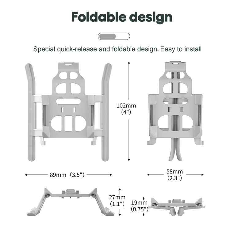 STARTRC Folding Anti-fall Anti-dirt Heightened Landing Gear Training Rack for DJI Mini 3 Pro, For DJI Mini 3 Pro