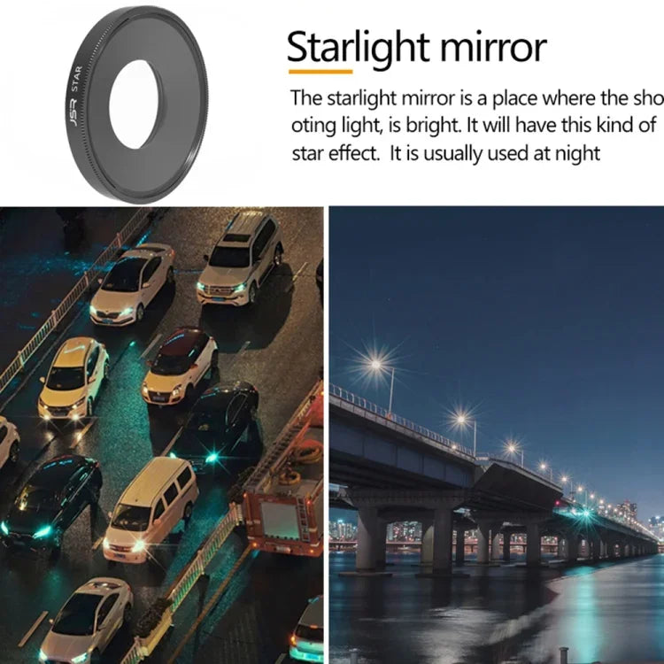 فلتر عدسة Starlight من JSR لجهاز DJI Osmo Action 3، Starlight